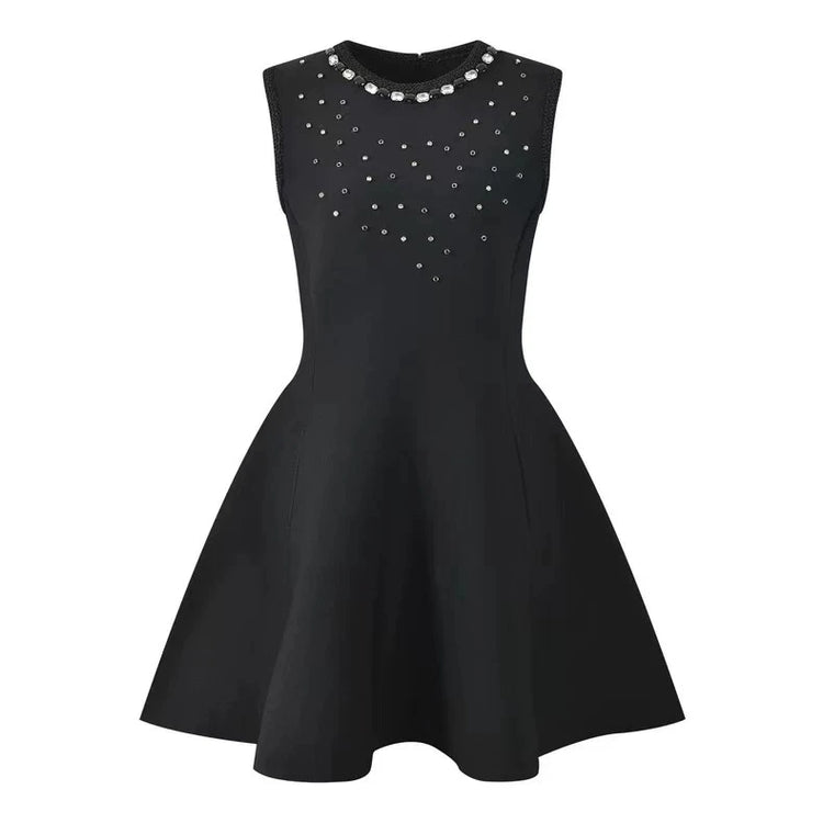 Lace-Up Shoulder Knit Dress Set Winteres