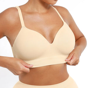 Padded push-up bra without underwire with soft skin Winteres