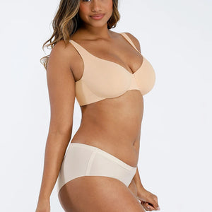 Seamless underwired push-up bra with V-neck Winteres