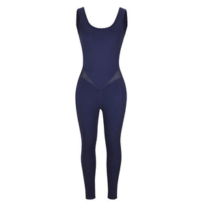 Gym Wear Fitness Mesh Stitching  Fitness Sportswear Shapewear Winteres