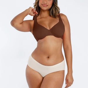 Seamless underwired push-up bra with V-neck Winteres