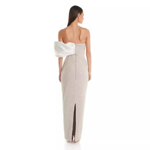 Mireil Diamante Strapless Maxi Dress Winteres