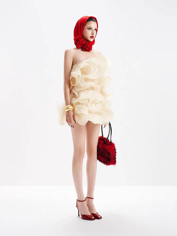 Caleote Chic Short Dress Winteres