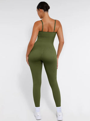 Stretchy Seamless Sling Tummy Control Jumpsuit Winteres