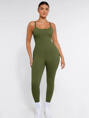 Stretchy Seamless Sling Tummy Control Jumpsuit Winteres