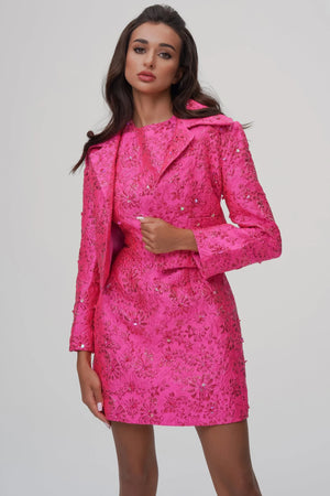 Vinicia Jacquard Floral Blazer Winteres