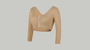 Manchons de compression Arm Shaper avec soutien-gorge à fermeture avant 
