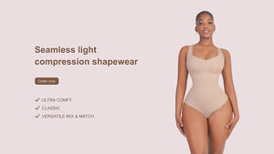 Body Shaper à bretelles larges – Body sculptant sans couture 