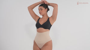 Seamless underwired push-up bra with V-neck