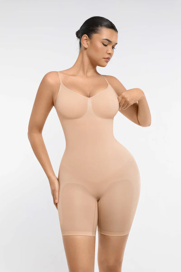 Mid-Thigh Bodysuit Shaper – Abdominal & Tummy Control Shapewear Winteres