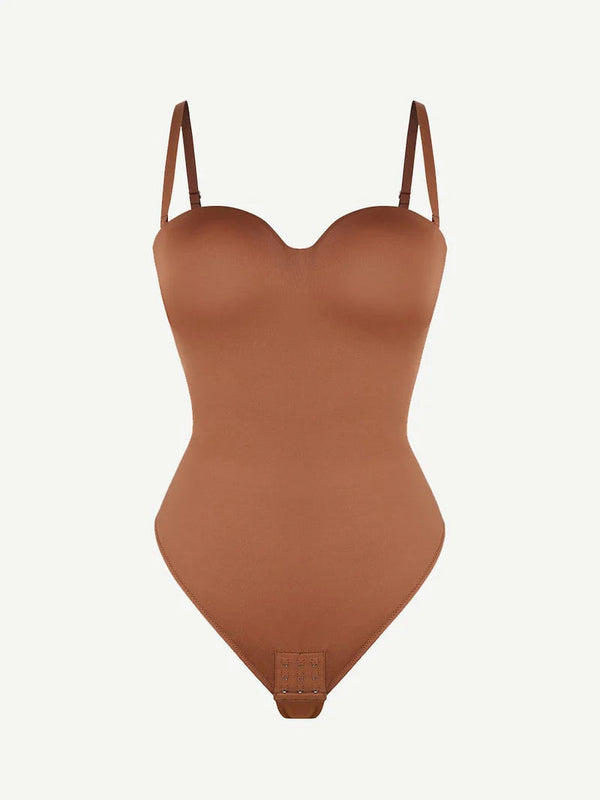 Seamless Shapewear One-Piece Underwire Strap Removable Push up Bra Winteres