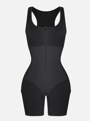 Stretchy Athletic Sauna Shapewear Bodysuit with Pockets Winteres