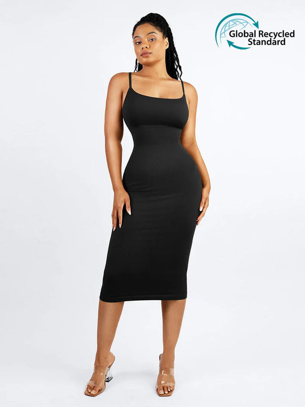 Shapewear  Dress Sleeveless Midi Long Bodycon Casual Winteres